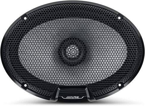 Alpine R-Series R2-S69 6x9 2-Way Coaxial Hi-Res Certified Car Audio Speakers w/Fast Rings Bundle, Integrated 1" Tweeter & Crossover Network, 100W RMS, 300W Peak, 60Hz-40kHz Frequency Response in Saudi Arabia