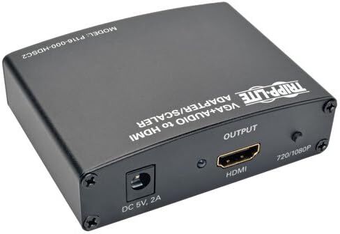 تريب لايت P116-000-HDSC2 مكون في جي ايه مع صوت ستيريو RCA إلى محول HDMI 1080 بكسل، أسود in Saudi Arabia
