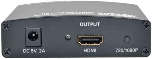 تريب لايت P116-000-HDSC2 مكون في جي ايه مع صوت ستيريو RCA إلى محول HDMI 1080 بكسل، أسود in Saudi Arabia