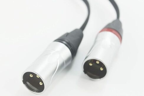 Youkamoo 4.4 ملم إلى Dual XLR ذكر محول سماعة الصوت المتوازن كابل مطلي بالفضة 3 قدم 1 متر 4.4 ملم إلى XLR in Saudi Arabia