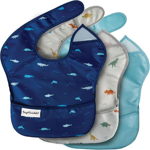 مجموعة من 3 صدريات سهلة مقاومة للفوضى من تايني توينكل، ومجموعة من 8 صدريات لإطعام الأطفال in Kuwait