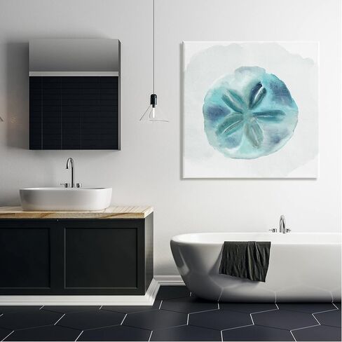 Stupell Industries Beachy Blue Sand Dollar Canvas Wall Art, Design by Kim Allen in Saudi Arabia