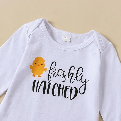 Chicken Baby Clothes Baby Girls Funny Letter Romper Chicken Fabric Flare Trousers Heaband Set Country Farm Baby Stuff in Saudi Arabia