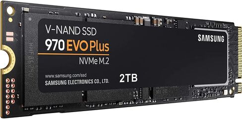 حزمة SAMSUNG MZ-V7S2T0B/AM 970 EVO Plus NVMe M.2 SSD 2 تيرابايت مع حزمة حماية محسنة CPS لمدة عام واحد in Saudi Arabia