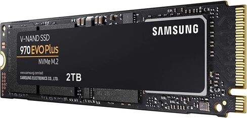 حزمة SAMSUNG MZ-V7S2T0B/AM 970 EVO Plus NVMe M.2 SSD 2 تيرابايت مع حزمة حماية محسنة CPS لمدة عام واحد in Saudi Arabia