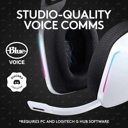 سماعة الألعاب اللاسلكية Logitech G733 K/DA Lightspeed مع نظام تعليق لأجهزة الكمبيوتر الشخصية وأجهزة Mac وPlayStation 4/5 (متجددة) in Saudi Arabia