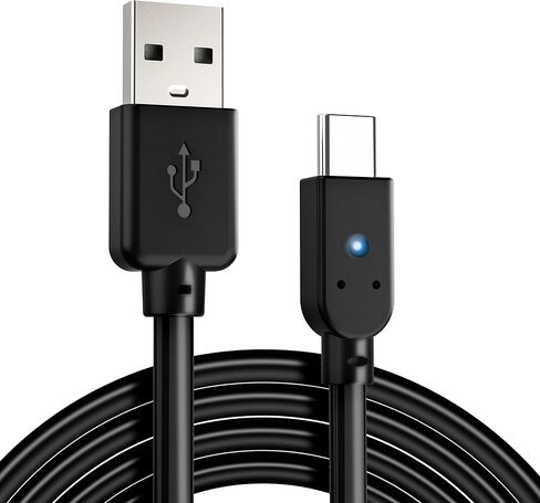 نيكو | كابل توصيل شحن Xbox Series X - ملحقات طاقة Xbox Series X متوافق مع USB-C بطول 8 أقدام، كابل خالٍ من التشابك مع غلاف تخزين فيلكرو in Kuwait