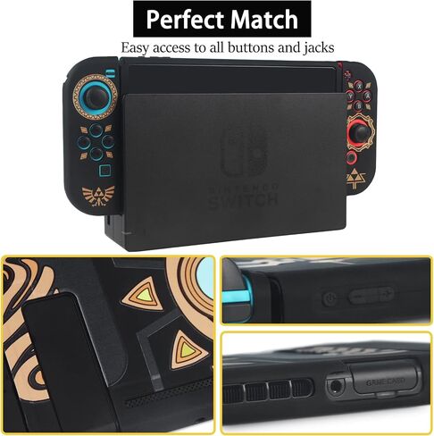 TIKOdirect Carrying Case Accessories for Switch,Portable Travel Case with Soft Protective Case, Screen Protectors and Thumb Grip caps, Green in Saudi Arabia