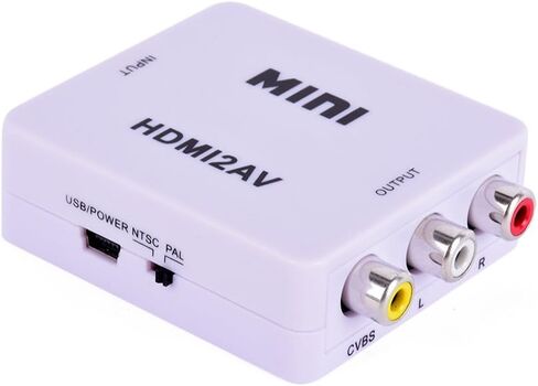 Mini Composite HDMI CVBS RCA to AV Video Converter Adapter 720p 1080p HRCA in Saudi Arabia