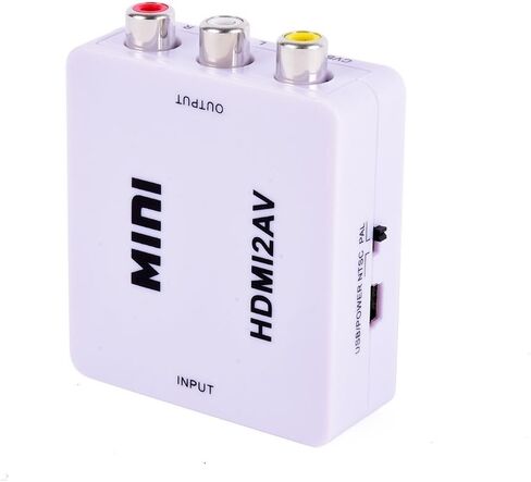 Mini Composite HDMI CVBS RCA to AV Video Converter Adapter 720p 1080p HRCA in Saudi Arabia