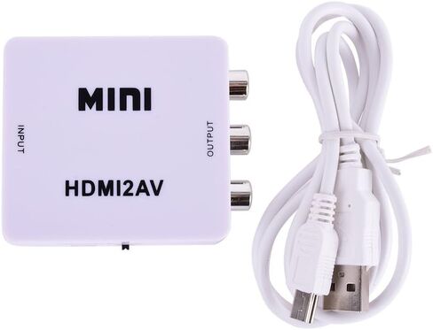 Mini Composite HDMI CVBS RCA to AV Video Converter Adapter 720p 1080p HRCA in Saudi Arabia