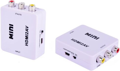Mini Composite HDMI CVBS RCA to AV Video Converter Adapter 720p 1080p HRCA in Saudi Arabia