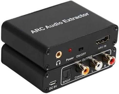 HDMI Arc Audio Extractor/Adapter Cec، HDMI ARC إلى RCA/محول صوت بصري/محوري in Kuwait