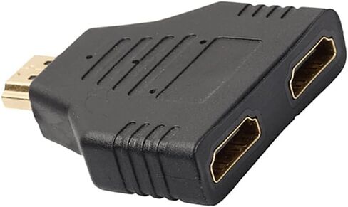 SaiDian 1 قطعة HDMI 1 في 2 محول 1080P ذكر إلى ثنائي HDMI أنثى DVD مقسم صوت محول HD تحويل التوصيل in Kuwait