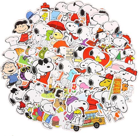 100 White Dog Stickers, Animal Sticker for Kid Aldults Teens, Waterproof Decal, for Wall, Computer, Laptop, Books, Pretty Present for Birthdays, Parties, and Rewards (MIX 100) in Saudi Arabia