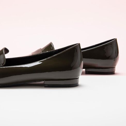 سي بارافانو لوفر للنساء | حذاء لوفر من الجلد بيني | الانزلاق على متعطل | أحذية لوفر نسائية | حذاء لوفر مسطح بمقدمة مربعة | حذاء لوفر مريح باللون الأخضر (أخضر، مقاس 8.5) in Kuwait