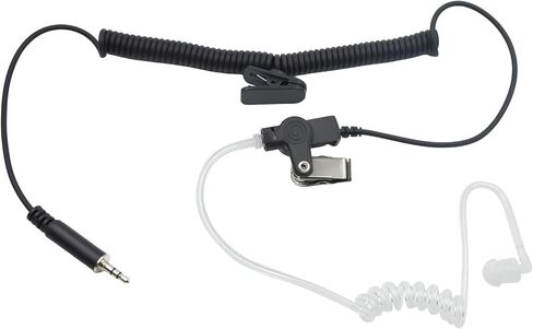 3.5mm Threaded Listen Only Earpiece Two Way Radio Ear Piece Acoustic Tube Headset Compatible with Audio Adapter Shoulder Speaker Microphone and Mics Accessory Ports Jacks in Saudi Arabia