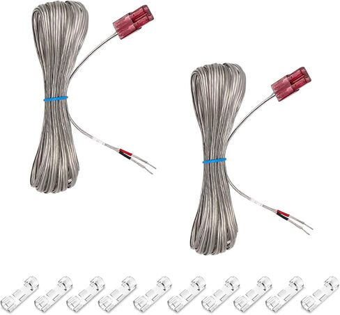 كابلات أسلاك مكبر الصوت AH81-02137A لمكبرات الصوت Samsung مع مشابك الكابلات - كابلات مكبر الصوت لـ Samsung HT-J4500 HT-X40 HW-Q850T HW-K370 HW-J370 والمزيد من مكبرات الصوت الخلفية لنظام الصوت، حزمة من 2 in Kuwait