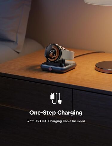 JOYROOM Removable Charging Dock for Samsung Galaxy Watch Compatible with Watch 6/Classic/Watch 5/5 Pro/Watch 4/Classic/Watch 3/Active 2/1, Magnetic Watch Charger with USB C Cable Fast Charging in Saudi Arabia