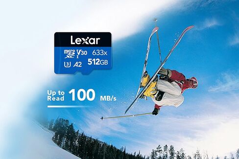 بطاقة Lexar 633x 128GB Micro SD، بطاقة microSDXC UHS-I + محول SD، بطاقة ذاكرة microSD تصل إلى 100 ميجابايت/ثانية للقراءة، A1، الفئة 10، U3، V30، بطاقة TF للهواتف الذكية/الأجهزة اللوحية/كاميرات IP (LMS0633128G-BNAAA) in Saudi Arabia