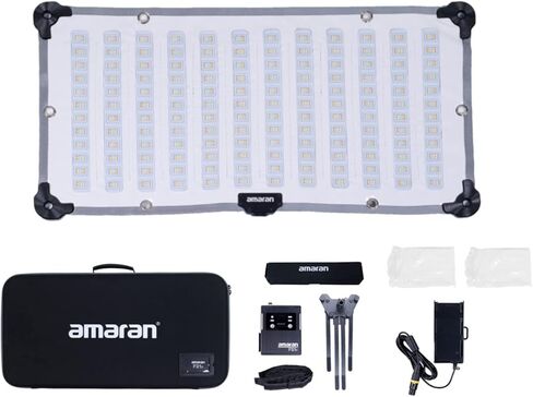 Amaran F21x 100W Flex LED Light Mat, Bi-Color 2500K-7500K Video Light Support DMX Sidus Link App Control for Video Photography in Saudi Arabia