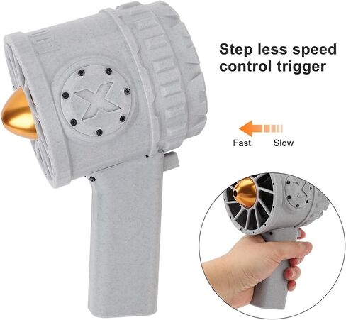 Jet Dry Blower, Electric Air Duster, Stepless Speed Adjustable 12 Blades Jet Blower, 5KG Thrust Powerful Dust Removal, Portable Super for Car, Computer, Keyboard, Lens in Saudi Arabia