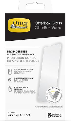 OtterBox Samsung Galaxy A35 Commuter Series Lite Case - BLACK, slim & tough, pocket-friendly, with open access to ports and speakers (no port covers), in Saudi Arabia