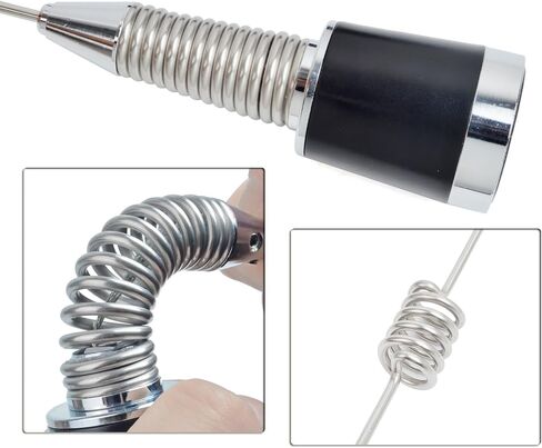 HYS تم ضبطه مسبقًا 462-467 ميجا هرتز UHF هوائي قاعدة NMO للهواة، GMRS سوط هوائي NMO منخفض النطاق UHF مع زنبرك - 31.88 بوصة، طويل المدى 4.5dBi، قياسي NMO Mount-Low Profile in Saudi Arabia
