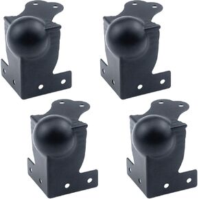 MY MIRONEY 4Pcs Ball Corner Edge Protector Right Angle Cabinet Corner Metal Corner Protectors for Flight Road Case Box