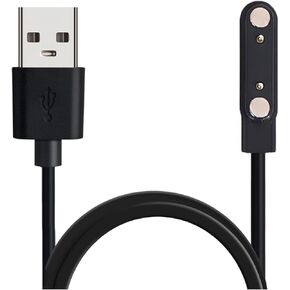 Smart Watch Universal Charger Magnetic 7.62mm, Smartwatch 2 Pin Magnetic Suction Replacement Charger Cable for da fit Smart Watch, Charging Distance of Watch is Compatible 7.5mm-8mm