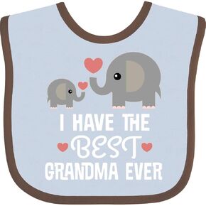 inktastic Grandchild Best Grandma Ever Baby Bib