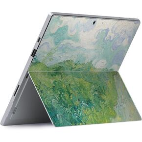 MightySkins Glossy Glitter Skin Compatible With Microsoft Surface Pro 8 - Green Wheat Fields | Protective Durable High-Gloss Glitter Finish | Easy to Apply, Remove, and Change Styles | Made in The USA