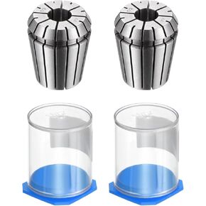 uxcell 2pcs ER32 Spring Collet 1/2" Chuck 0.008 High Precision 65Mn Spring Steel for CNC Milling Lathe Tool Engraving Machine