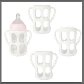 Easy Grip Silicone Baby Bottle Holder for Avent Natural Bottles - Pack of 3