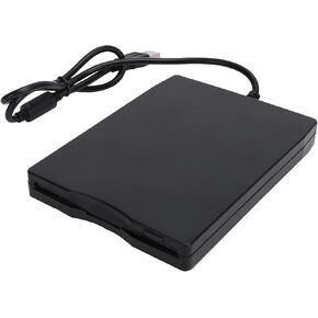 Floppy Disk Drive, 3.5 Inch USB Floppy Disk Drive External Floppy Disk Reader Portable 1.44MB FDD for Laptops Desktops