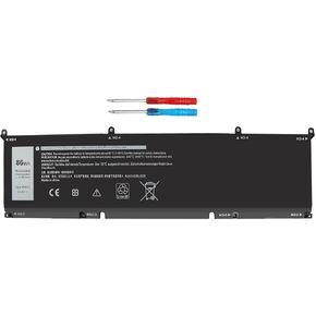 DMKAOLLK 86Wh 69KF2 8FCTC Battery for Dell XPS 15 9500 9510 9520 Precision 5550 5560 5570 Alienware M15 R3 R4 R5 R6 R7 M17 R3 R4, G7 15 7500,G15 5510 5520 Inspiron 7510 7610 7620 P87F P91F P100F P45E