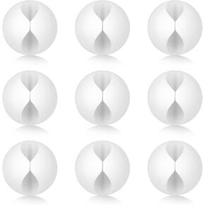 9 Pcs Adhesive Cable Clips, Charger Cord Holder for Nightstand, Cable Management Wire Cord Organizer for Desk, Nightstand, Phone Charger, Computer, Home, Office, Car(White)