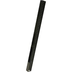 NavePoint 1 Channel Tooless Steel Vertical Duct Cable Manager 34 Inch with Tray Mount Buttons