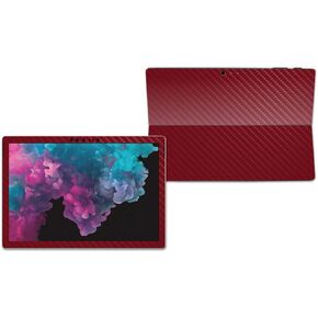 MightySkins Carbon Fiber Skin for Microsoft Surface Pro 6 - White | Protective, Durable Textured Carbon Fiber Finish | Easy to Apply, Remove, and Change Styles | Made in The USA
