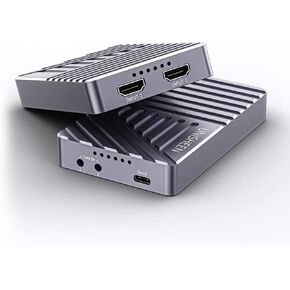2 Channel HDMI Video Capture Card,4K30 Input Video Broadcast Game Live Stream,HDMI to USB 3.1 Gen2 HD Live Streaming Video Grabber Converter Free Driver