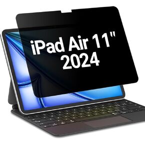 FILMEXT iPad Air 11 inch Screen Protector Privacy 2024 M2 A2902 A2903 A2904, iPad Air 6th Generation Privacy Screen PET Anti Spy Anti Blue Light Anti Glare Screen Filter