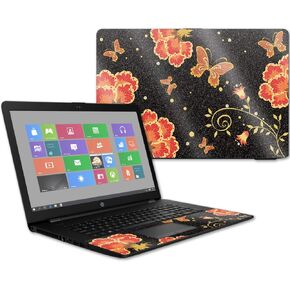 MightySkins Glossy Glitter Skin for HP 17t Laptop 17.3" (2017) - Flower Dream | Protective, Durable High-Gloss Glitter Finish | Easy to Apply, Remove, and Change Styles | Made in The USA