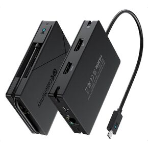 [Designed for Microsoft Surface] Cable Matters 7-in-1 40Gbps USB4 Hub with Dual 4K@60Hz Displays(HDMI and DisplayPort), Single 4K@240Hz / 8K@60Hz, 100W PD, Gigabit Ethernet, Works with Thunderbolt 4