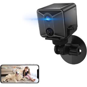 WiFi Nanny Security Hidden Camera,4K Mini Wireless Portable Home Surveillance Cameras Motion Detection Alerts, Auto Night Vision, 120 Days Standby,Cloud Storage,Monitoring Cam for Indoor