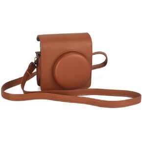Instant Mini 99 Camera Protective Case for Fujifilm Instax Mini 99 Camera, Premium PU Leather Camera Bag Cover with Removable Adjustable Strap (Black)
