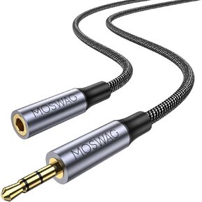 MOSWAG 2.5mm Male to 3.5mm Female Stereo Audio Jack Adapter,2.5mm Balanced Male to 3.5mm Stereo Female Jack Plug Cable for Astell&Kern AK240 AK380 AK320 onkyo DP-X1 FIIO X5III XDP-300R iBasso DX200