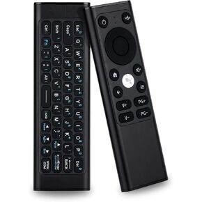 iPazzPort Mini Keyboard 2.4G&Bluetooth Wireless Universal TV Remote Keyboard with Air Mouse and IR, Rechargeable,Aluminum Alloy Case, for Nvidia Shield/Smart TV/Raspberry Pi//Windows/Android/PC/HTPC