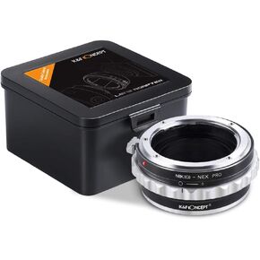 K&F Concept Lens Mount Adapter with light-reducing paint for Nikon G Mount F/AI/G Lens to Sony E-Mount/NEX Camera Body
