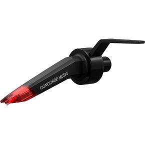 Ortofon Concorde Music Red Phono Cartridge | Tool-Free Installation on S-shaped Tone Arms | Red/Black