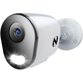 Night Owl Add On Wired IP 4K HD Indoor/Outdoor Deterrence Camera with 2-Way Audio (1-Pack) - Camera Cable Not Included (Requires Compatible NVR - Sold Separately)